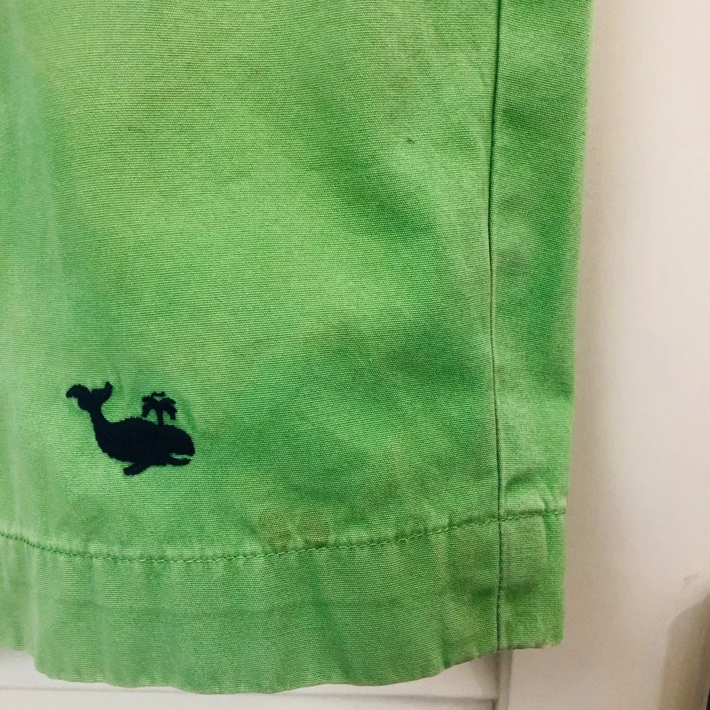 Vintage Brooks Brothers Shorts Embroidered Whale Hong Kong Green Mens 38‎ x 8.5